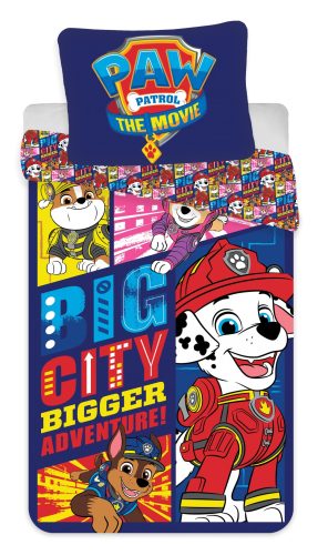 Paw Patrol Big City bedding set 140×200cm, 70×90 cm