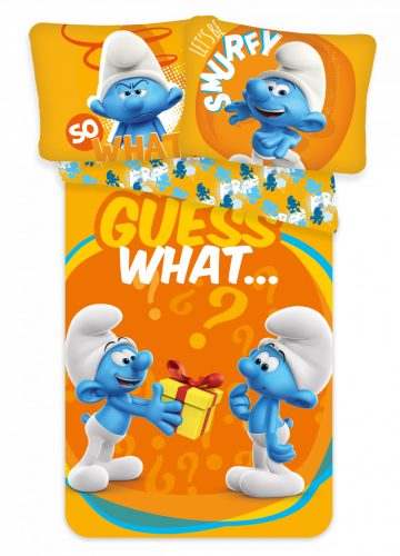 Smurfs Guess What Kids Bedding Set 100×135 cm, 40×60 cm