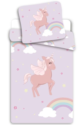 Unicorn Cloudy Pink bedding set 150×210cm, 50×60 cm