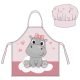 Hippo Pink Hippo Kids Apron 2-Piece Set