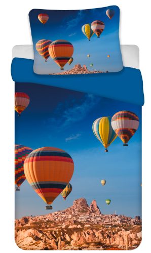 Vehicle Hot Air Balloon Bedding Set 135×200cm, 80×80 cm