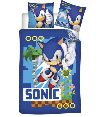 Sonic the Hedgehog Coin Chase Sonic the Hedgehog Bedding Set 140×200cm, 70×90 cm