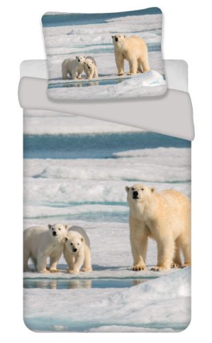 Polar Bear Family bedding set 140×200cm, 60×63 cm