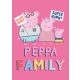 Peppa Pig Family Pink fleece blanket 100x140cm