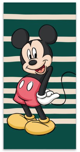 Disney Mickey  Green bath towel, beach towel 60x120cm