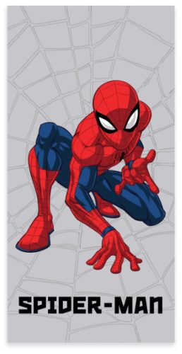 Spiderman Grey Web bath towel, beach towel 60x120cm