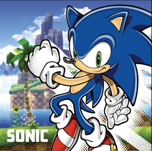 Sonic the Hedgehog Island Kid Facetowel, handtowel 30x30 cm