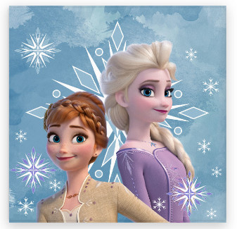 Disney Frozen Snowflake hand towel, face towel, towel 30x30cm