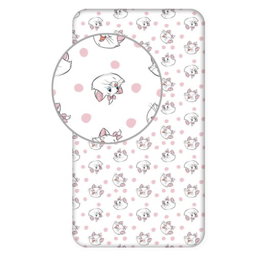 Disney Marie Gentle  fitted sheet 90x200 cm