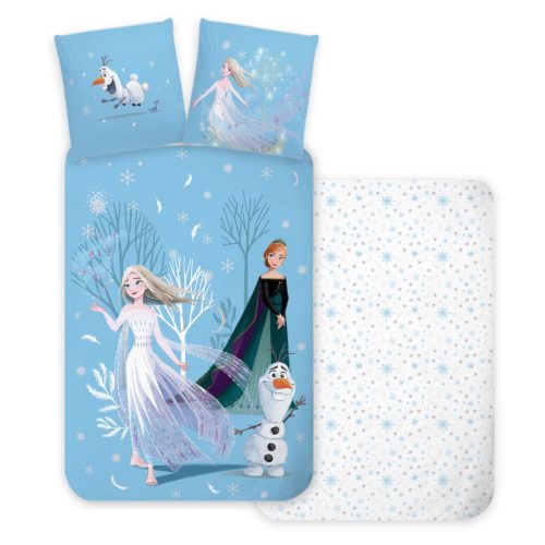 Disney Frozen Snowing Day bed linen 140×200cm, 70×90 cm