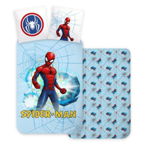 Spiderman Light Blue children's bedding set 100×135 cm, 40×60 cm