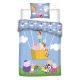 Peppa Pig Hot Air Balloon children's bedding cover 100×140cm, 40×45 cm