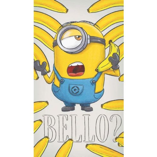 Minions Bello hand towel, face towel, towel 30x50 cm