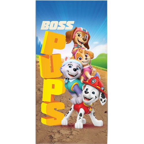 Paw Patrol Boss Pups bath towel, beach towel 70x140cm