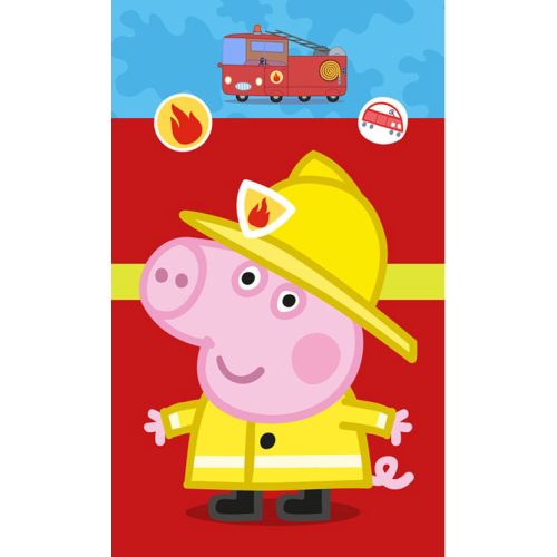 Peppa Pig Fireman hand towel, face towel, towel 30x50 cm