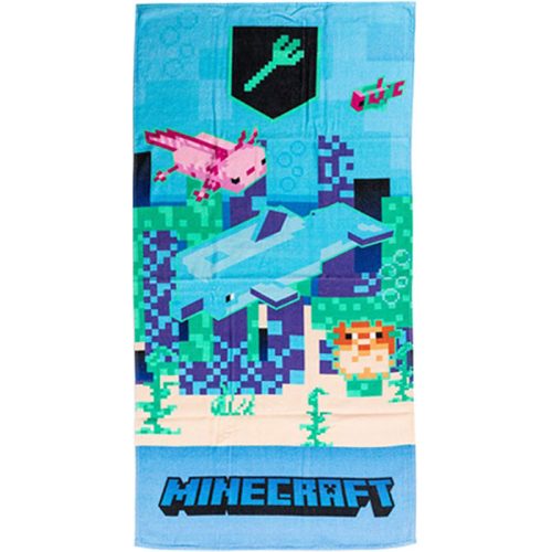 Minecraft Trident bath towel, beach towel 70x140cm