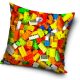 Bricks Lego pattern pillow, decorative pillow 40x40 cm