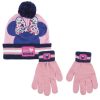 Disney Minnie Bow kids hat+ gloves set