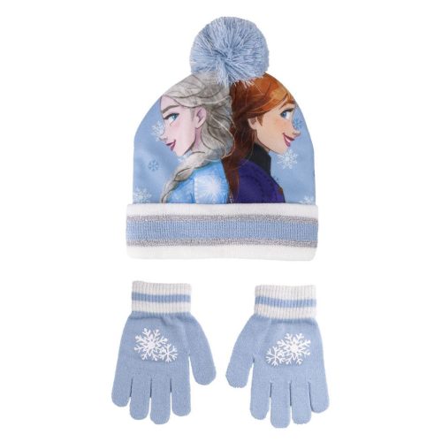 Disney Frozen Snowflake kids hat+ gloves set