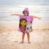 Gabby's Dollhouse beach towel poncho 50x115 cm