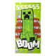 Minecraft Boom bath towel, beach towel 70x140cm (Fast Dry)