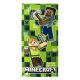 Minecraft Crafting bath towel, beach towel 70x140cm (Fast Dry)