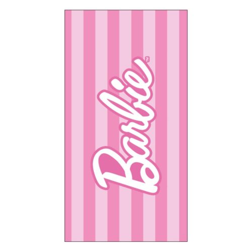 Barbie Striped bath towel, beach towel 70x140cm (Fast Dry)