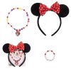 Disney Minnie Charm jewelry and headband set