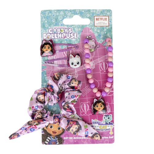 Gabby's Dollhouse necklace and hair accessory set