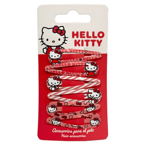 Hello Kitty Cute 6-piece hair clip set