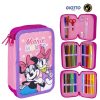 Disney Minnie  Daisy pencil case filled with 3 tiers