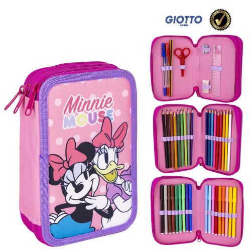 Disney Minnie  Daisy pencil case filled with 3 tiers