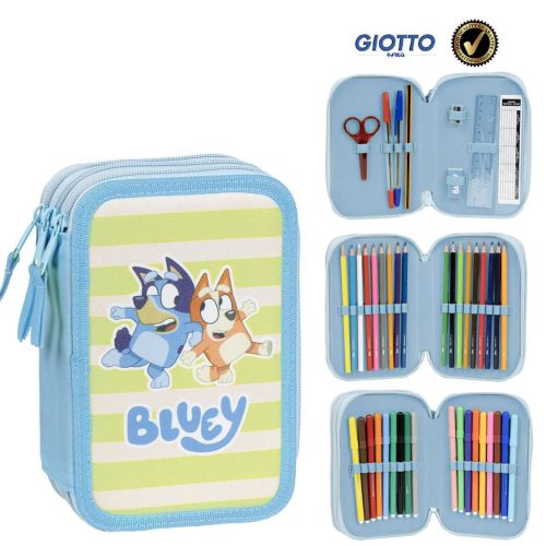 Bluey filled pencil case 3 layers