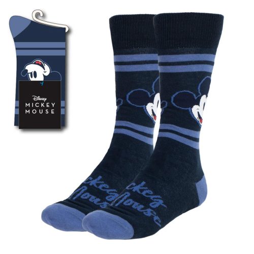 Disney Mickey  Blue men's long socks 38/45