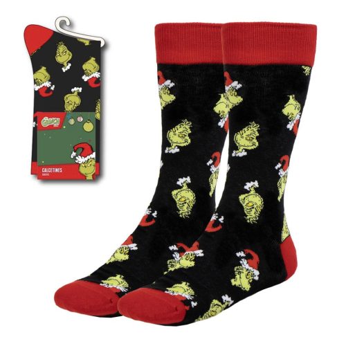 The Grinch Black men's long socks 38/45