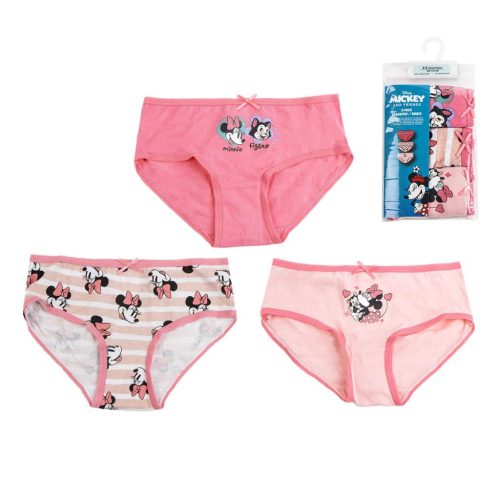 Disney Minnie Figaro children's underwear, panties 3 pieces/package 2-8 years