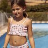 Bluey Peach children's swimsuit, bikini ages 2-6