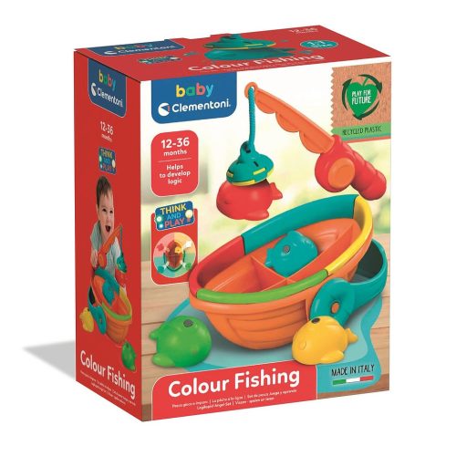 Fish Boat Colorful Baby Fishing Game Clementoni