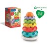 Colour Stacking Rings pyramid building toy 5 pieces Clementoni