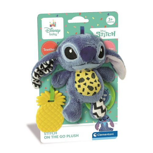 Disney Lilo and Stitch Ananas plush toy and teether Clementoni