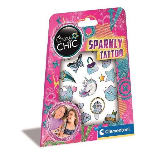 Crazy Chic Sparkly glitter tattoo Clementoni