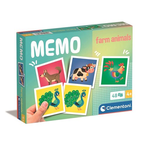 Animals Farm 48-piece memory game Clementoni