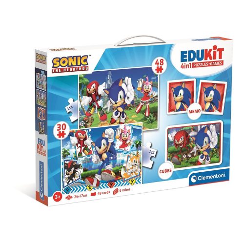 Sonic a sündisznó Characters 4-in-1 Game Collection Clementoni