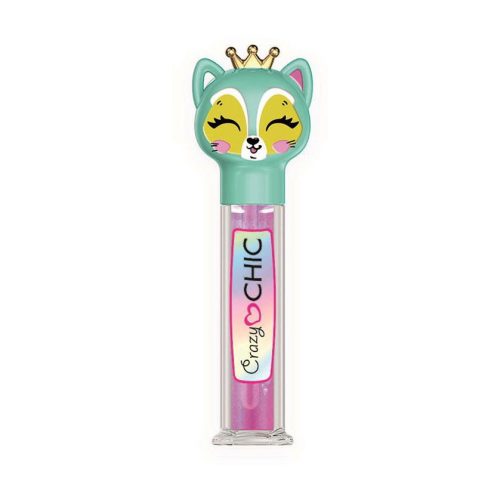 Crazy Chic Raccoon Queen animal-themed lip gloss Clementoni