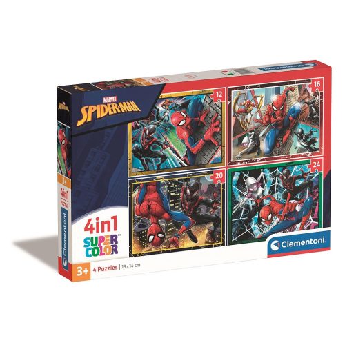 Spiderman Trio in Action 4 in 1 puzzle Clementoni