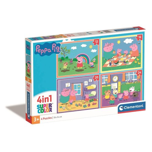 Peppa Pig Picnic and School 4-in-1 puzzle Clementoni