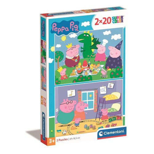 Peppa Pig Dragon 2x20 piece puzzle Clementoni