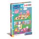 Peppa Pig Picnic and School 2x60 pieces puzzle Clementoni