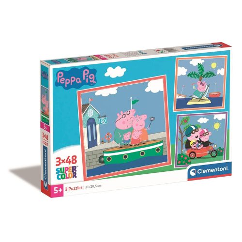 Peppa Pig Relaxing 3x48 piece Clementoni puzzle