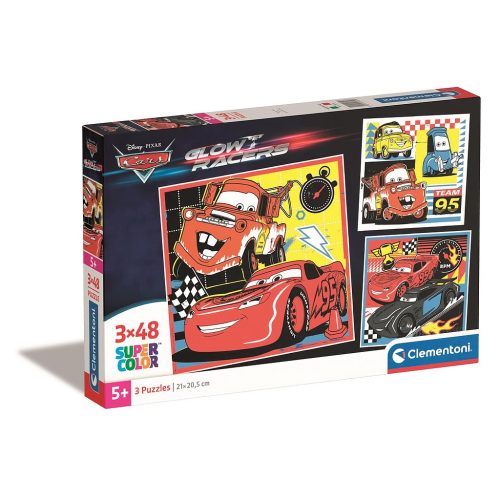 Disney Cars Team-95 3x48 pieces puzzle Clementoni